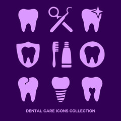 Dental Care Icons Collection