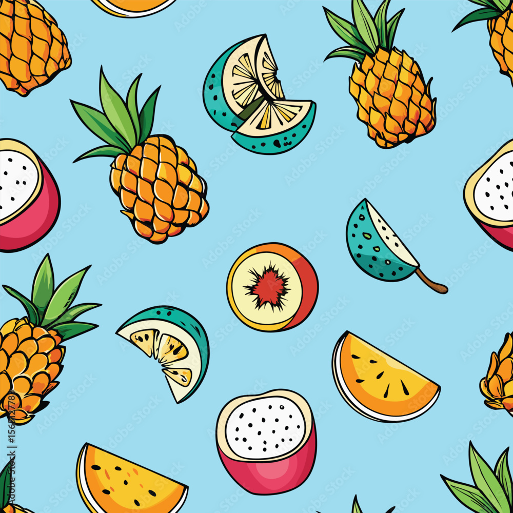 Poster Intricate flat design featuring a seamlessly repeating pattern ideal for creating backgrounds and textures with a modern minimalist aesthetic and versatile application possibilities