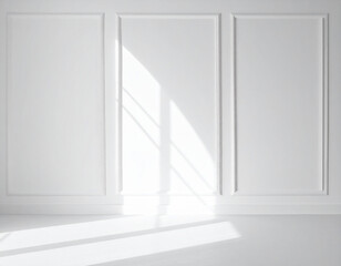 Minimalist Clean Display Background with Natural Light and Soft Shadows