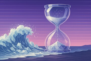 Hourglass Over the Quantum Shore