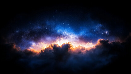 Obraz premium Book pages create a galaxy of ideas in a magical transformation