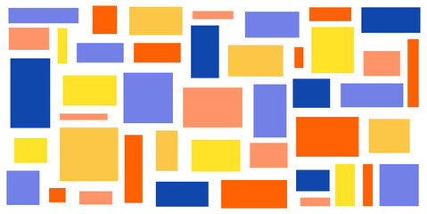 Colorful geometric background, geometric pattern texture, random square shape pattern, abstract square with cherfull colors