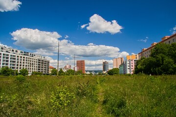 Obraz premium Abandoned place - former train station in Bratislava