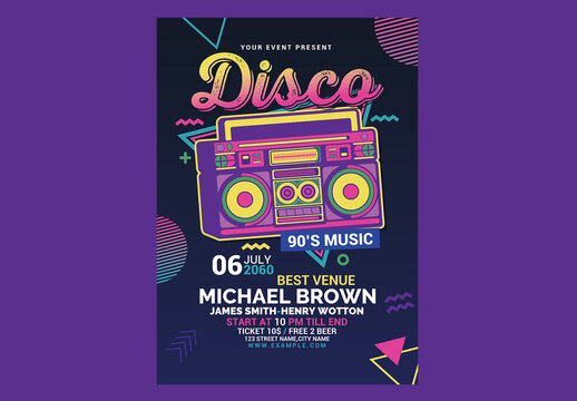 Disco Retro Music Party
