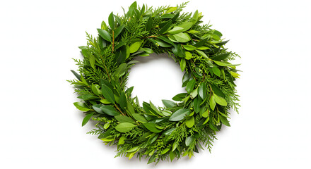 wreath of green grass
