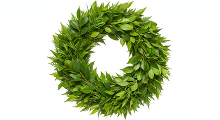 wreath of green grass