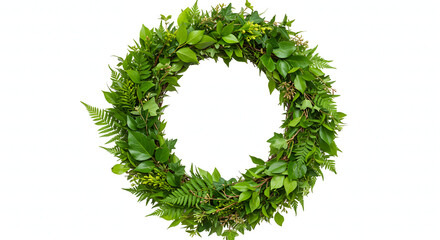 wreath of green grass