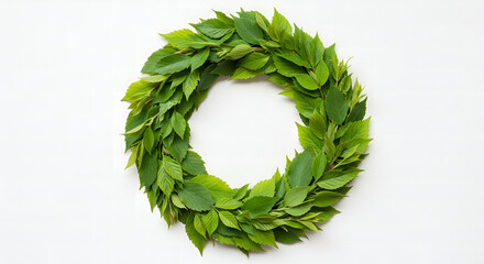 wreath of green grass