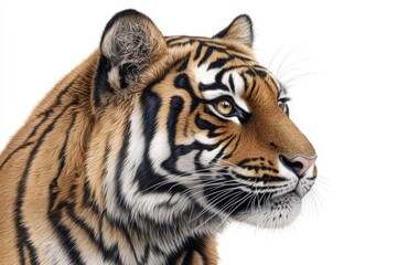 Fototapeta premium Majestic Tiger Portrait Showcasing Striking Features and Details