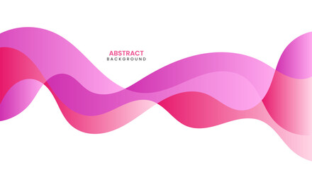 Pink elegant wave business banner background