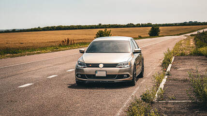 Fototapeta premium car on the road