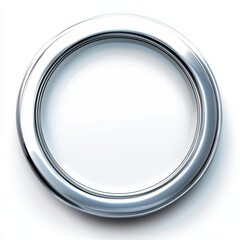 Minimalist Circular Loader. Elegant White Frame Icon for Progress Indication