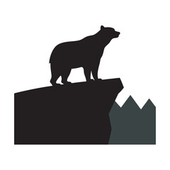 Cliff Edge Under Standing Bear Art
