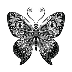 Card with space for text and elegant blue mandala design