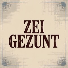 zei gezunt