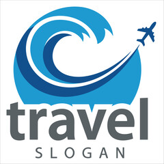 Travel agency logo design template