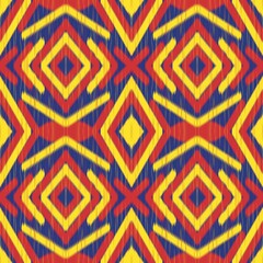 Folk art on fabric, Ikat cotton, borderless tribal patterns, fabric designs, designs consisting of fine lines, covers, folk pattern designs, wallpaper, carpet designs, printing, patterns on products.