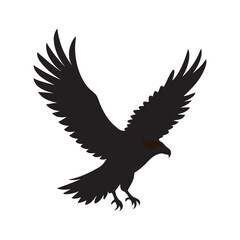 Bald Eagle Flying With Wings Outstretched