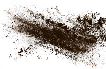 dirt and mud texture on a transparent background	
