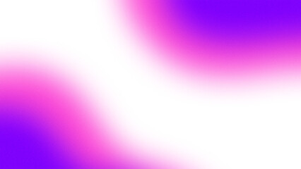 Aesthetic element of abstract gradient waves on a transparent background. Glowing pink and purple color background design with noise and grainy texture