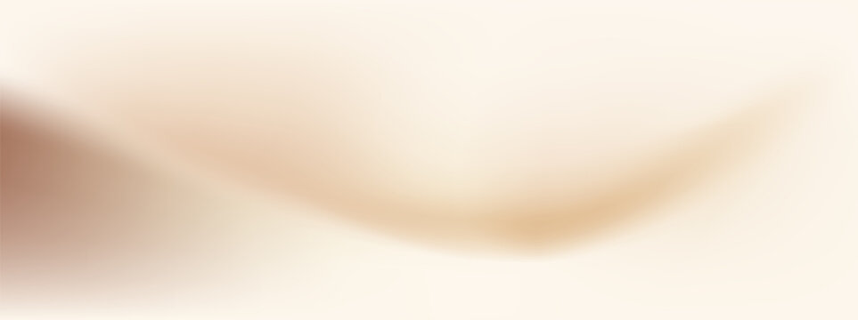 Wavy pearl beige gradient background with light color texture. Nude neutral gradation bg. Cream and brown elegant champagne abstract wallpaper.