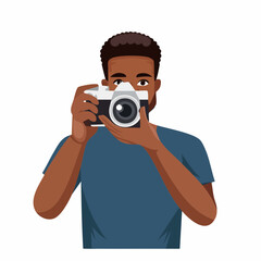 photographer with camera