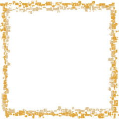 手描きテクスチャのイエローフレーム　/ ベクター　Adobe Illustrator Artwork