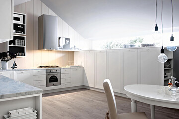  Modern luxury kitchen interior design in minimal style