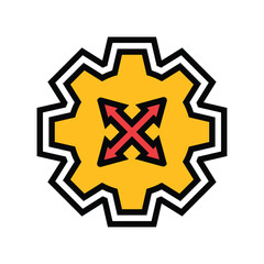 flexible usage color icon vector illustration