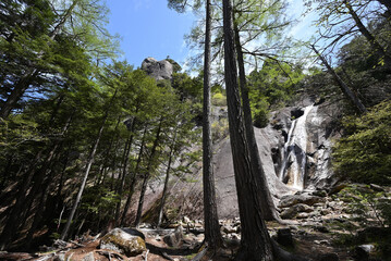 Climbing  Mount Mizugaki, Yamanashi, Japan