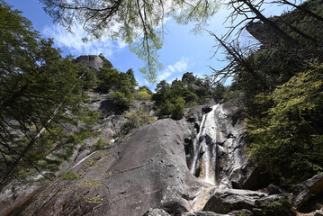 Climbing  Mount Mizugaki, Yamanashi, Japan