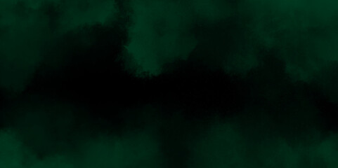 Fototapeta premium abstract cloud and vapor texture background. Black and Green smoke aquarelle smudge illustration smooth grungy smokey light green colors ink glow. green color powder explosion 