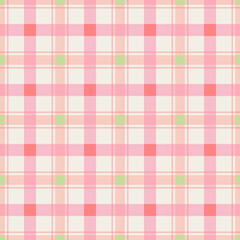 A soft pink and green plaid pattern, perfect for a cozy design
