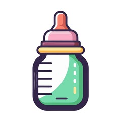 baby bottle with milk