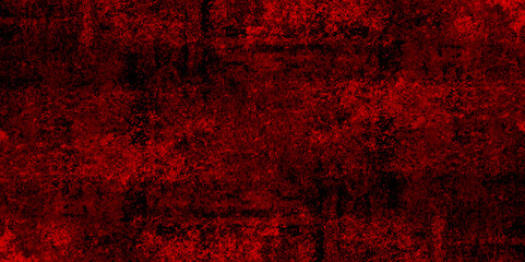 Abstract red grunge background with copy space. Dark red slate background toned classic color. old red color wall background texture. dirty rustic fire red texture.