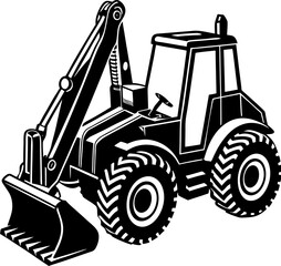 excavator vector illustration