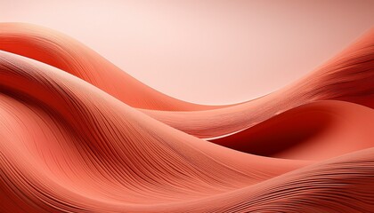 modern soft terracotta backdrop with fluid layered shapes for versatile applications