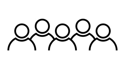 Meeting icon. Group of people meeting