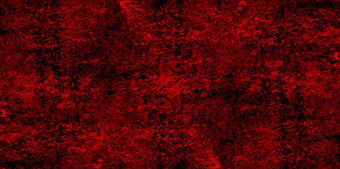 Abstract red grunge background with copy space. Dark red slate background toned classic color. old red color wall background texture. dirty rustic fire red texture.
