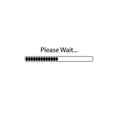 Please Wait Text