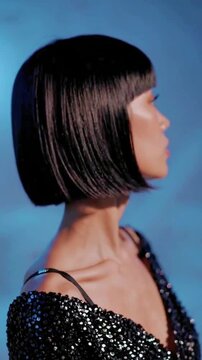 4K Close-Up Video of a Fashion Model