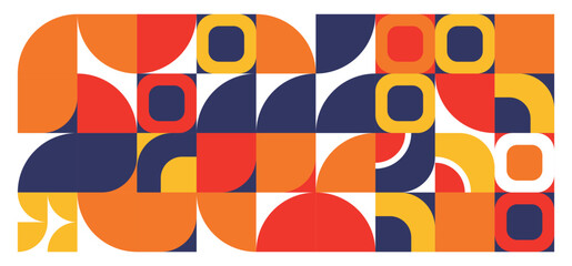 Colorful vector illustration of an abstract geometric shapes, decorative element