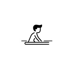 vector illustration of a yoga pose