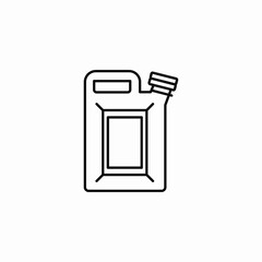 jerry can fuel icon sign vector
