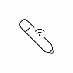 wireless digital pen icon sign vector