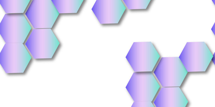 Purple hexagon 3D background texture. modern abstract polygonal pattern. honeycomb vector illustration background. Luxury white pattern with hexagons.