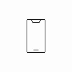 blank smartphone device icon sign vector