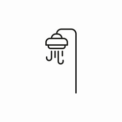 shower head icon sign vector