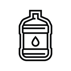 easy refill line icon vector illustration