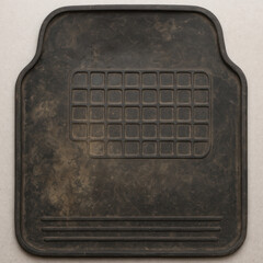 Dirty Rubber Car Floor Mat with Grid Texture